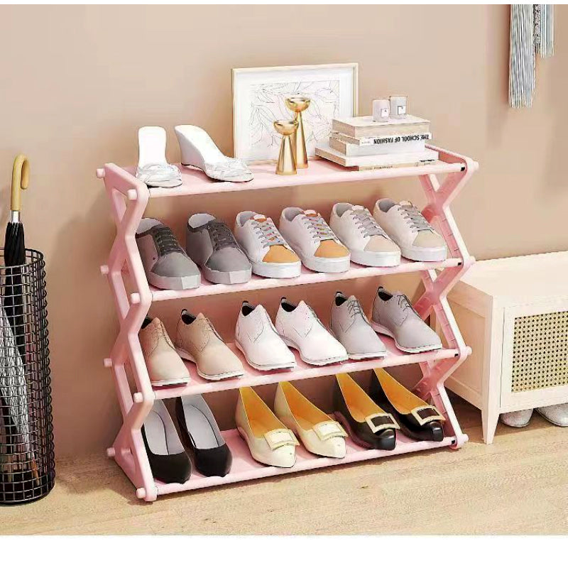 Fashionable Foldable Shoe Organizer Stand with 4 Layers