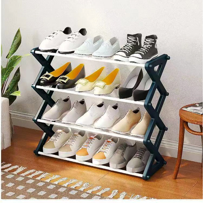 Fashionable Foldable Shoe Organizer Stand with 4 Layers