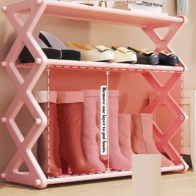 Fashionable Foldable Shoe Organizer Stand with 4 Layers