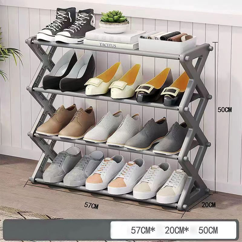 Fashionable Foldable Shoe Organizer Stand with 4 Layers